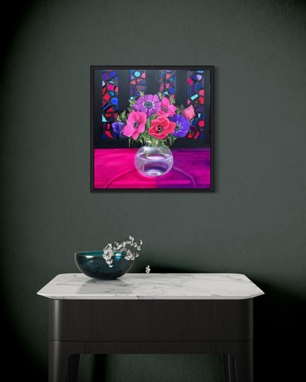 Anemones and Stained Glass