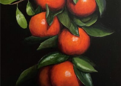 Satsuma Sonata Oil painting on board For sale