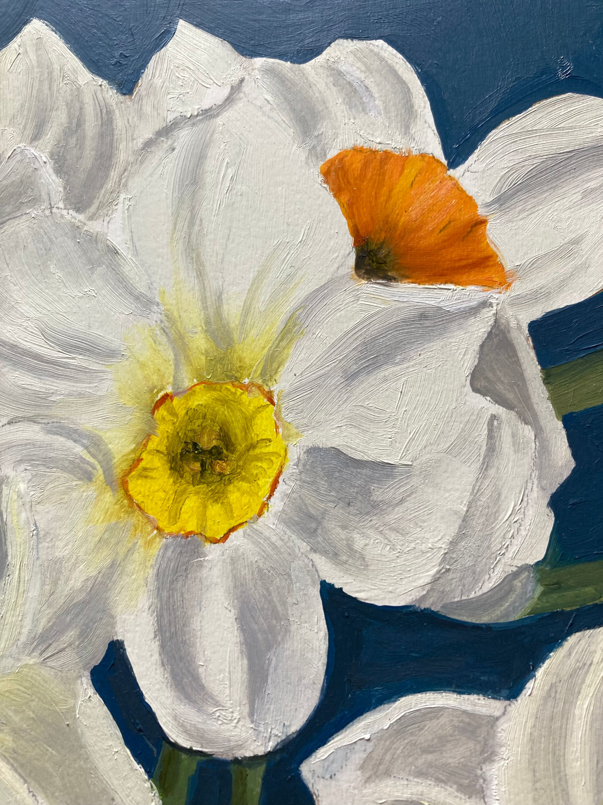 Narcissi in a Bristol Blue Vase