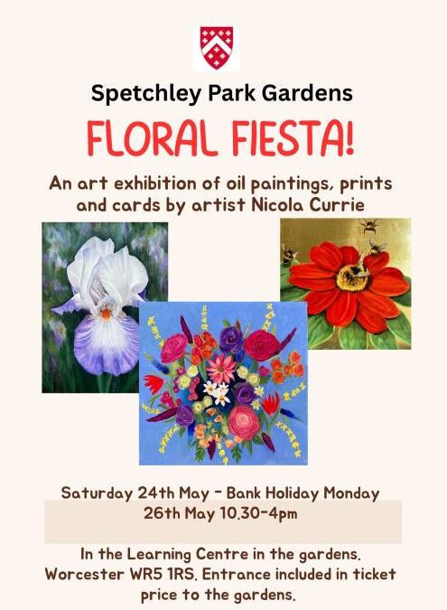 Ready for my Floral Fiesta Art Exhibition this weekend